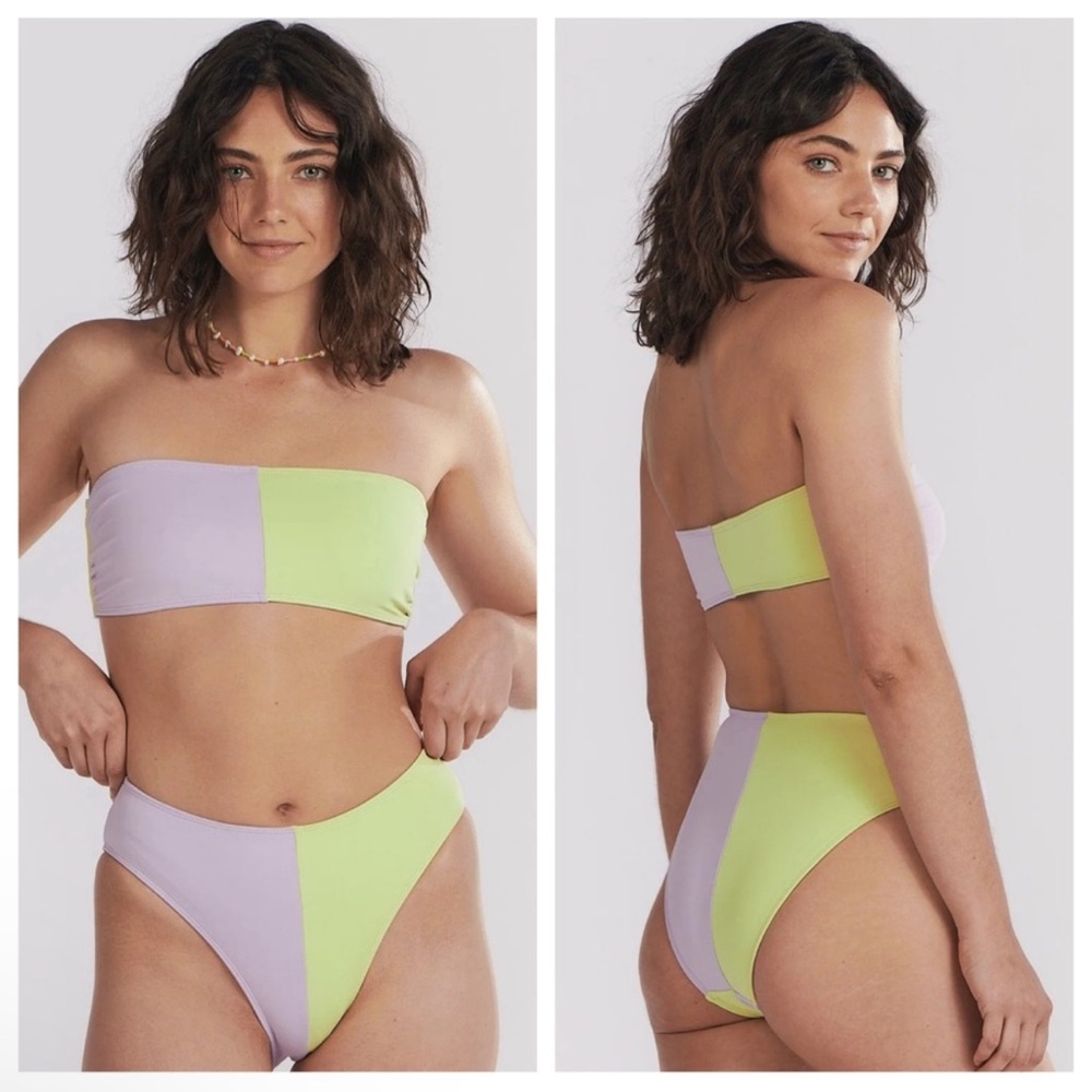 Charlie Holiday Romi Mid Rise Brief Bikini Bottom Multi